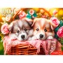 Пазл 1000 Два щенка в корзине ХП1000-8277 - фото 62818594