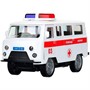 Модель 2411A0103-R UAZ 452 12 см, инерц,двери, СКОРАЯ белый Технопарк в кор. - фото 65341180