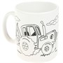 Набор для творчества Кружка для росписи СИНИЙ ТРАКТОР МУЛЬТИ АРТ MUG-ST - фото 65868327