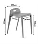 Стул ESPACE (серый) PP0001G  (от 12 шт) - фото 66020582
