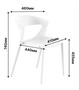 Стул EVOK (белый) PP0005W (от 12 шт) - фото 66020636