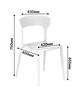 Стул ENOVA LITE (белый) PP0014W (от 12 шт) - фото 66020989