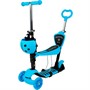 Самокат-каталка 3в1 синий колеса 120 мм 141V-1121 - фото 68751496