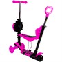 Самокат-каталка 3в1 розовый колеса 120 мм 141V-1120 - фото 68751702