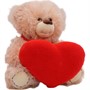 Медведь Герман младший 23/30 см со средним красным сердцем 0815223S-47 - фото 69747838