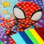 Набор для творчества Аппликация мягкая мозаика из эва 17*23 см Человек паук в пак спайди МУЛЬТИ АРТ EVAPACK-17X23-123226 - фото 69751407