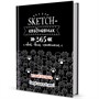 Ежедневник 80 л. 365 идей для скетчинга НОВЫЙ УРОВЕНЬ черная, кошачьи лапки 9785001413066 - фото 69755147