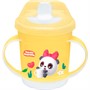 Поильник с ручками и декором МАЛЫШАРИКИ И ЗАЩИТНОЙ КРЫШКОЙ 320мл Желтый 431337106. - фото 69761046
