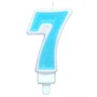 Свеча для торта Цифра "7" Веселая вечеринка голубой L0287-BL - фото 69764690
