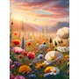 Набор для творчества Алмазная мозаика 30х40см Маковое поле НД-8895 - фото 69767155