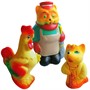 Набор резиновых игрушек Кот, лиса и петух СИ-354 - фото 69771500