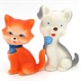 Набор резиновых игрушек Котик и Собачка СИ-792 - фото 69772247