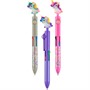 Ручка шариковая автомат синяя Unicorn 4-х цветная 89983 - фото 69775374