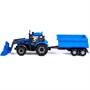 Трактор "Прогресс" с прицепом и ковшом инерционный синий в коробке 91833 П-Е /8/ - фото 69788925