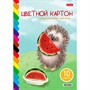 Картон цвет 10 л. 10 цв. А4 мелованный Волшебный Веер 10Кц4 Hatber. - фото 69798350