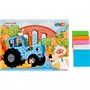 Набор для творчества Аппликация мягкая мозаика 17х23 см СИНИЙ ТРАКТОР МУЛЬТИ АРТ EVAMOS-STR - фото 69820379