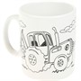 Набор для творчества Кружка для росписи СИНИЙ ТРАКТОР МУЛЬТИ АРТ MUG-ST - фото 69824231