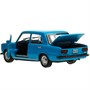 Модель 2101-12-BU ВАЗ-2101  длина 12 см, двери, багаж, инерц, синий Технопарк  в коробке - фото 69826958