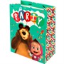 Пакет Чудо праздник глянцевый Маша и Медведь l, 26*32*14 см 371830 - фото 69827132