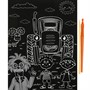 Набор для творчества Гравюра 18*24 см СИНИЙ ТРАКТОР МУЛЬТИ АРТ SCRATCH-S-STR - фото 69858538