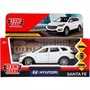 Модель SANTAFE-12-WH HYUNDAI SANTAFE 12 см, двери, багаж, инерц, белый Технопарк в кор. - фото 69861855