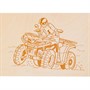 Набор для творчества Выжигание.Доски для выжигания 2 шт.Квадроцикл и мотоцикл 03870 - фото 69862459