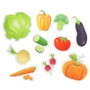 Набор стикеров Ева Овощи 10 шт, сетка КАПИТОШКА STICK72613 - фото 69868902