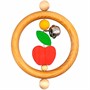 Деревянная Погремушка Яблоко с бубенчиком 03030 - фото 69868920