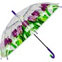 Зонт 50см 150P28/141V-251 прозрачный с цветами цв.асс. - фото 69869242
