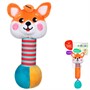 Игрушка развивающая 939515 Пищалка с силиконовым прорезывателем Лисенок Жирафики - фото 69871880