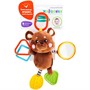 Игрушка развивающая 939537 Подвеска с силиконовым прорезывателем и зеркальцем Мишка Жирафики - фото 69871891