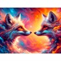 Набор для творчества Алмазная мозаика 40х50 см Две лисицы НД-8941 - фото 69873735