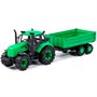 Трактор "Прогресс" с бортовым прицепом инерционный зеленый в коробке 912603 П-Е /8/ - фото 69877622