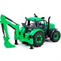 Экскаватор Прогресс инерционный зелёный в лотке 94612 - фото 69877635