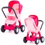 Коляска для кукол прогулочная Anita 4-х колёсная розовая в пакете 95220 П-Е - фото 69878204