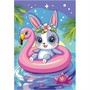 Набор для творчества Картина по номерам на холсте 20*30 см Зайчик на отдыхе Рхд-048 Lori - фото 69878452