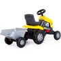 Каталка трактор с педалями "Turbo" (жёлтая) с полуприцепом 89328 П-Е /1/ - фото 69878802