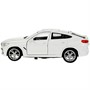 Модель X6-12-WH BMW X6 длина 12 см, двери, багаж, инер, белый Технопарк  в коробке - фото 69879246