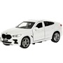 Модель X6-12-WH BMW X6 длина 12 см, двери, багаж, инер, белый Технопарк  в коробке - фото 69879247
