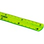Линейка 20 см пластик "FLEX", тонированная, зеленая, 210758 Юнландия . - фото 69880458