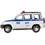 Модель 600-11001XHR Уаз Патриот Полиция Технопарк  в коробке - фото 69881636