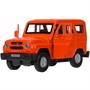 Модель HUNTER-12-OG Уаз Хантер 12 см, двери, багаж, инерц, оранжевый Технопарк в кор. - фото 69882669