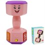 Игрушка на батарейках 04-2MBX Гантелька розовая музыкальная с проектором в кор. - фото 69884019