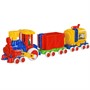 Паровозик Ромашка Детский сад с 2 вагонами С-119-Ф /4/ - фото 69886903