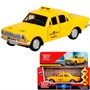 Модель 2401-12TAX-YE ГАЗ-2401 Волга Такси желтый Технопарк в коробке - фото 69887284