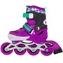 Ролики Dvizhok р. 30-33 раздвиж. PVC, 1 колесо со светом,фиолетовый 141V-367 - фото 69889232