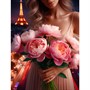 Набор для творчества Алмазная мозаика 30х40см Девушка с пионами НД-8919 - фото 69890628