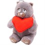 Кот Ждан красное сердце 24 см 077824S-44 - фото 69890685