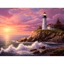 Набор для творчества Алмазная мозаика 30х40см Маяк на закате АЛМ-0027 - фото 69891064