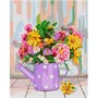 Набор для творчества Алмазная мозаика 40*50 см полное заполнение Цветы в лейке Ам-137 LORI - фото 69891281